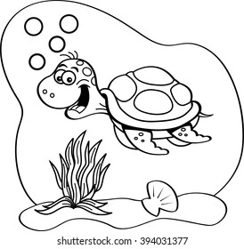 Vector Illustration Snail Cartoon Coloring Book Stock Vector (royalty 