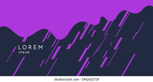 Ilustración en blanco y negro con formas simples. Afiche moderno de diseño.
