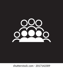 black and white illustration teamwork simple icon, suitable for use in your presentation business, website icon, marketing tools, simple and easy to apply anywhere