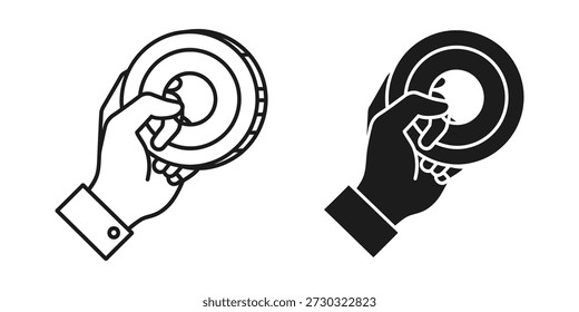 Black and white illustration of two hands holding a spiral question mark, symbolizing curiosity and inquiry.