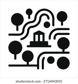 Ilustración en blanco y negro de la conectividad de audio inalámbrica que muestra las ondas de sonido que unen los altavoces inteligentes en un entorno doméstico minimalista.