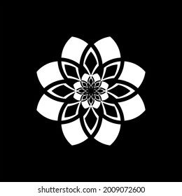Black and White ilustration art pattern