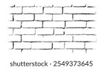 A black and white image of a brick wall with a distressed texture.