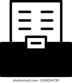 A black and white image of a building with a white background. The building is a filing cabinet