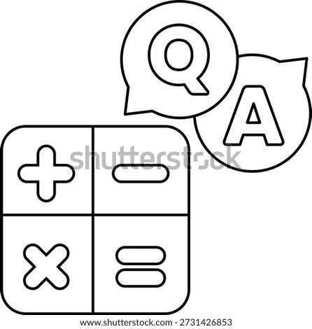 A black and white image of a calculator with a plus sign and a minus sign on it. The plus sign is on the left side of the calculator and the minus sign is on the right side
