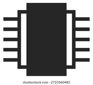 Una Imagen en blanco y negro de una placa de circuitos con un contorno en blanco y negro