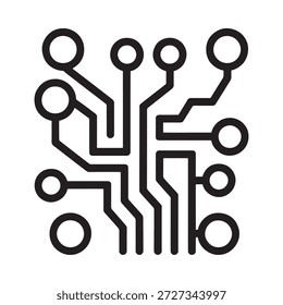 a black and white image of a circuit board