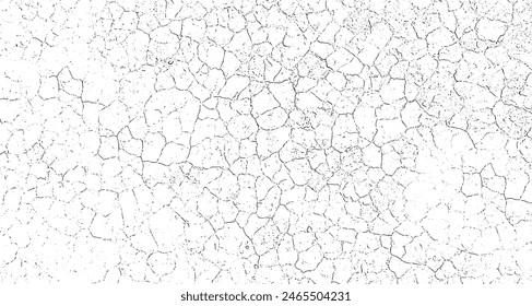 Ein schwarz-weißes Bild einer gebrochenen Wand, gebrochene weiße Farbe auf weißem Hintergrund, eine schwarz-weiße Zeichnung einer gebrochenen Wand, Hintergrund mit Rissen