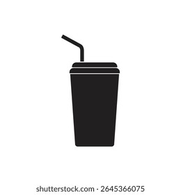 A black and white image of a cup drink