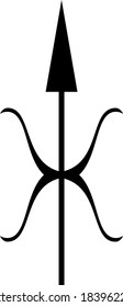 Black and white image of decoration which is usually made of iron or aluminum which is used to decorate a door or fence from a house to make it more beautiful