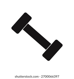 Uma imagem em preto e branco de um haltere