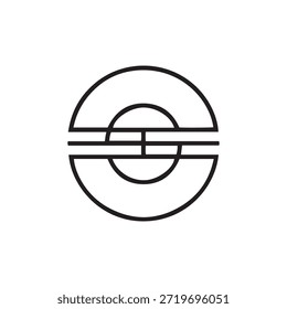 Una Imagen en blanco y negro con un diseño geométrico compuesto de círculos y líneas superpuestas. El diseño es simétrico y tiene una estética minimalista.