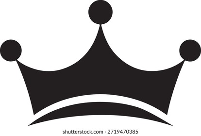 Uma imagem em preto e branco com um design minimalista e elegante da coroa.
