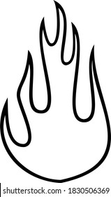 Black and white image of fire. The image of fire is often used as a symbol that shows the spirit, because fire in life is usually used to burn something.