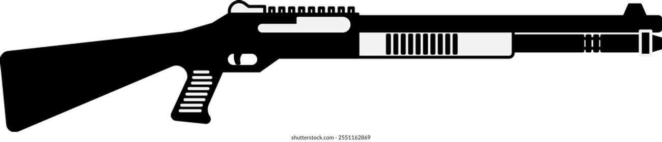 Una Imagen en blanco y negro de una pistola