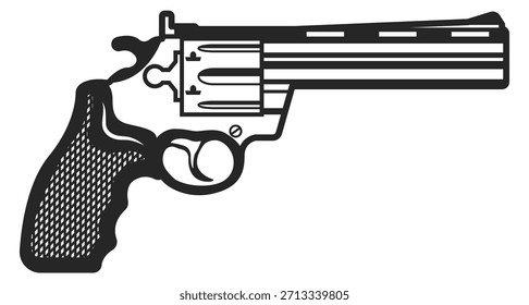 Una Imagen en blanco y negro de una pistola