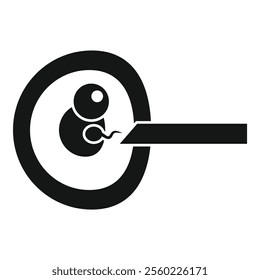 Black and white image of a key and a lock
