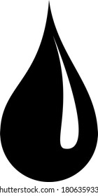 Schwarz-Weiß-Bild von flüssigen Tropfen, die Wasser, Blut, Öl und andere sein können. Wasser ist der wichtigste Teil des täglichen Lebens. Die meisten unserer Körper und die Erde sind Wasser.