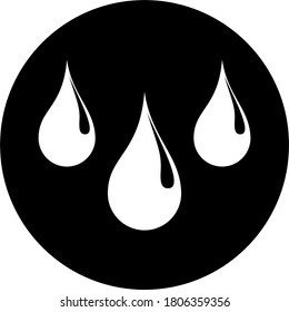 Black and white image of liquid droplets which can be water, blood, oil and others. Water is the most important part of everyday life. Most of our bodies and the earth are water.