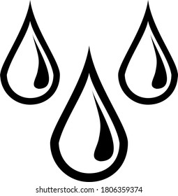 Black and white image of liquid droplets which can be water, blood, oil and others. Water is the most important part of everyday life. Most of our bodies and the earth are water.