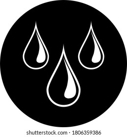 Imagen en blanco y negro de gotitas líquidas que pueden ser agua, sangre, aceite y otros. El agua es la parte más importante de la vida cotidiana. La mayoría de nuestros cuerpos y la tierra son agua.