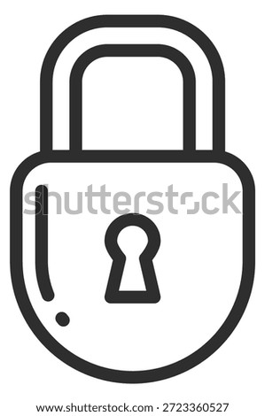 A black and white image of a lock with a keyhole