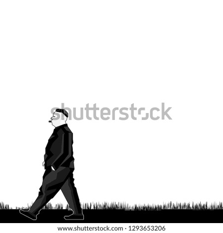 Similar – Image, Stock Photo i´m back! 2 Man Stand