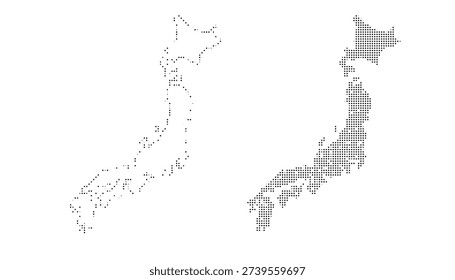 a black and white image of a map of new zealand, composed of small black dots on a white background, with the north island on the right and the south island on the left