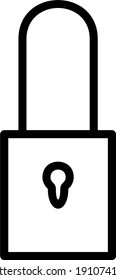 Black and white image of a padlock showing that the entrance is being opened or closed