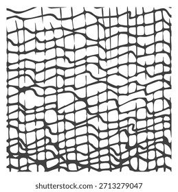 Una Imagen en blanco y negro de un tejido estampado con muchas líneas y Formas