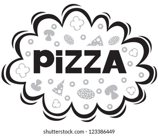 Black and white image for Pizzeria
