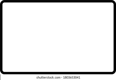 Black and white image of rectangle. A rectangle is a shape that is bounded by two pairs of parallel sides that are the same length and intersect perpendicularly to form right angles.