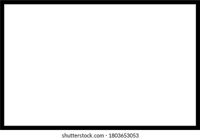 Black and white image of rectangle. A rectangle is a shape that is bounded by two pairs of parallel sides that are the same length and intersect perpendicularly to form right angles.