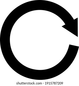 Imagen en blanco negro del símbolo de repetición