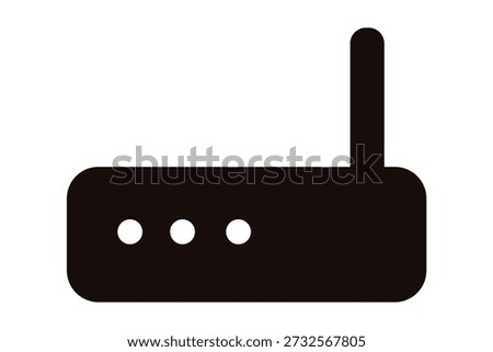 
A black and white image of a router