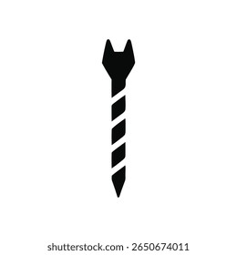 Una Imagen en blanco y negro de un tornillo