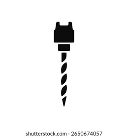 Una Imagen en blanco y negro de un tornillo