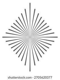 Una Imagen en blanco y negro de una estrella con forma de diamante