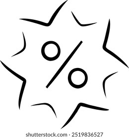 A black and white image of a star with a slash through it