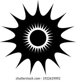 Imagen en blanco y negro del brillo del sol