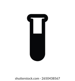 Imagem a preto e branco de um tubo de ensaio