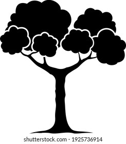 Black and white image of a tree