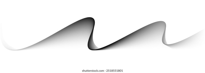 A black and white image of a wave with a white background