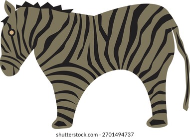 Ein Schwarz-Weiß-Bild eines Zebras