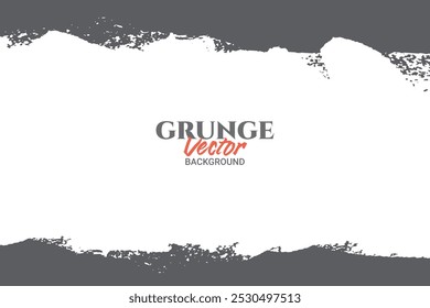  black white ink brush grunge text paint brush backdrop retro comic concept design, banner or poster background. Vector illustration.