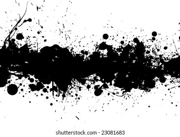 Black and white ink splat background