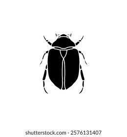 black and white insects vector illustration isolated on white background