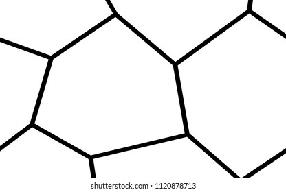 Black and White Irregular Grid, Modular Structure Mesh Pattern, Abstract Monochrome Geometric Polygon Texture, Photo Mosaic Template,  Photo Collage Background