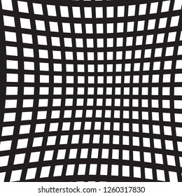 Black and White Irregular Grid, Modular Structure Mesh Pattern, Abstract Monochrome Geometric Polygon Texture, Mosaic Template