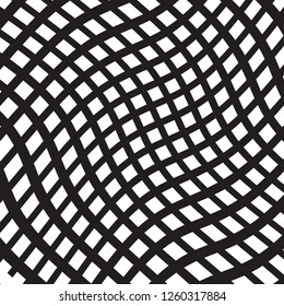 Black and White Irregular Grid, Modular Structure Mesh Pattern, Abstract Monochrome Geometric Polygon Texture, Mosaic Template